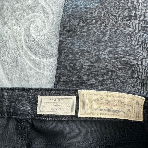 Womens All Saints Skinny Jeans - Picture 3 of 4